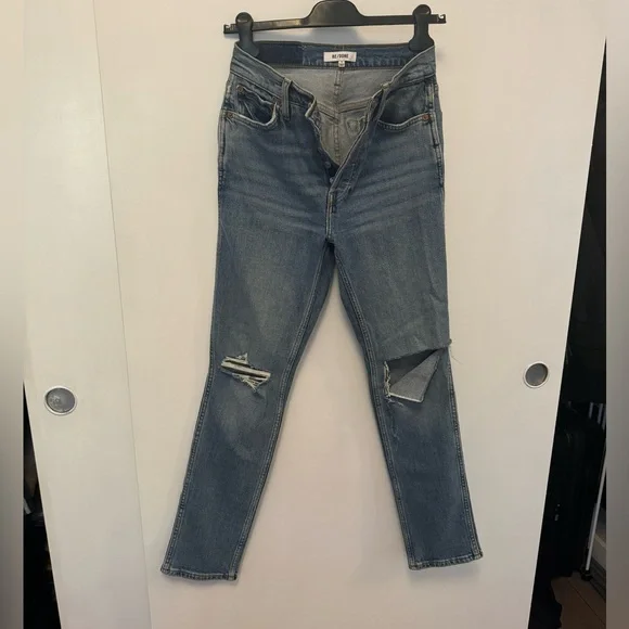 Re/Done Blue Distressed Women's Jeans - Picture 10 of 16